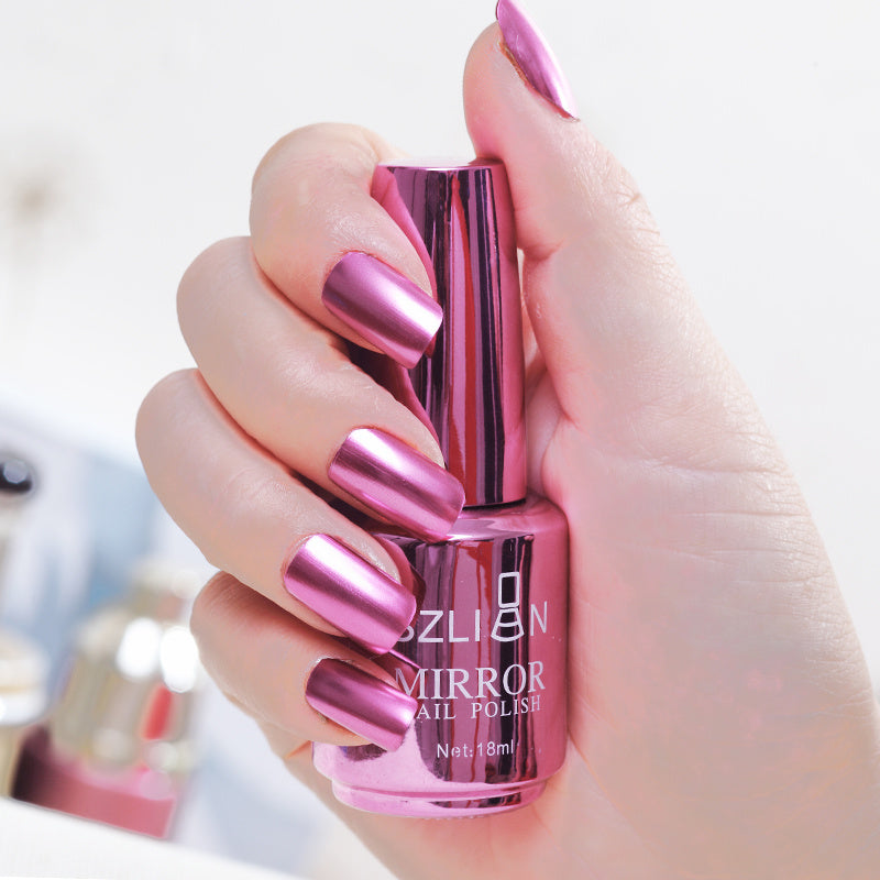 Mirror Silver Nail Polish – Stainless Steel Metallic Shine